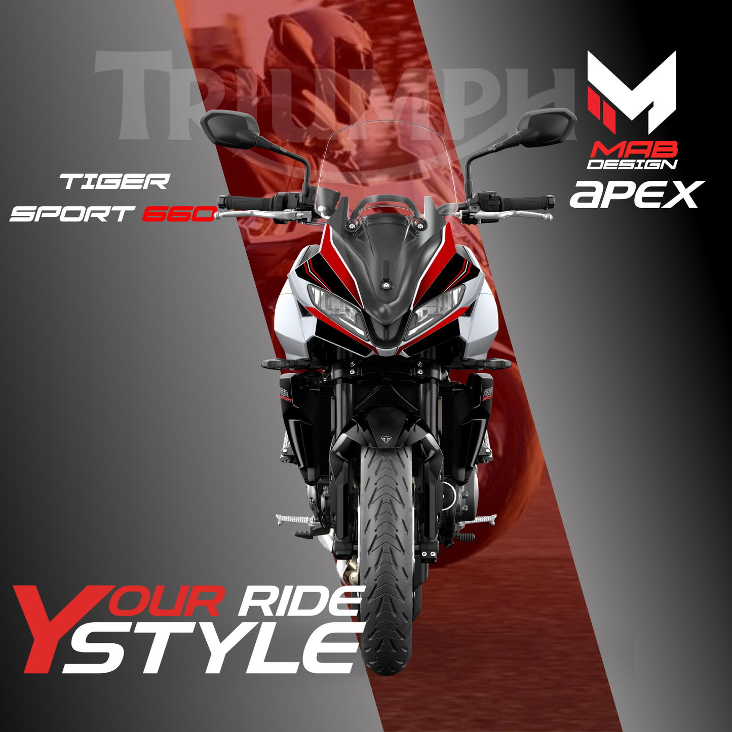 TRIUMPH TIGER 660 (2022-2024) - Apex - Metallic Red
