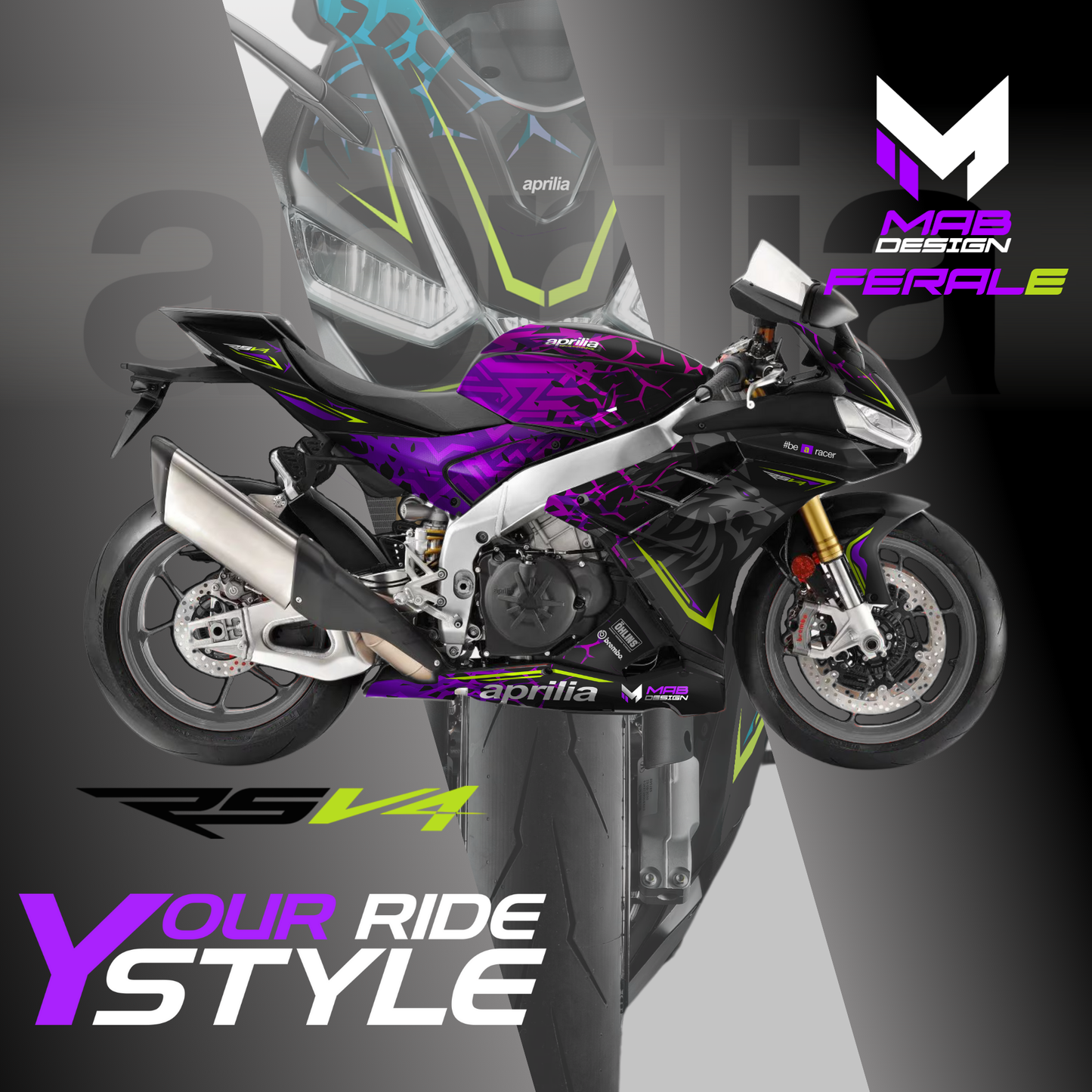 APRILIA RSV4 (2021-2024) - FERALE - NIGHT HOWLER