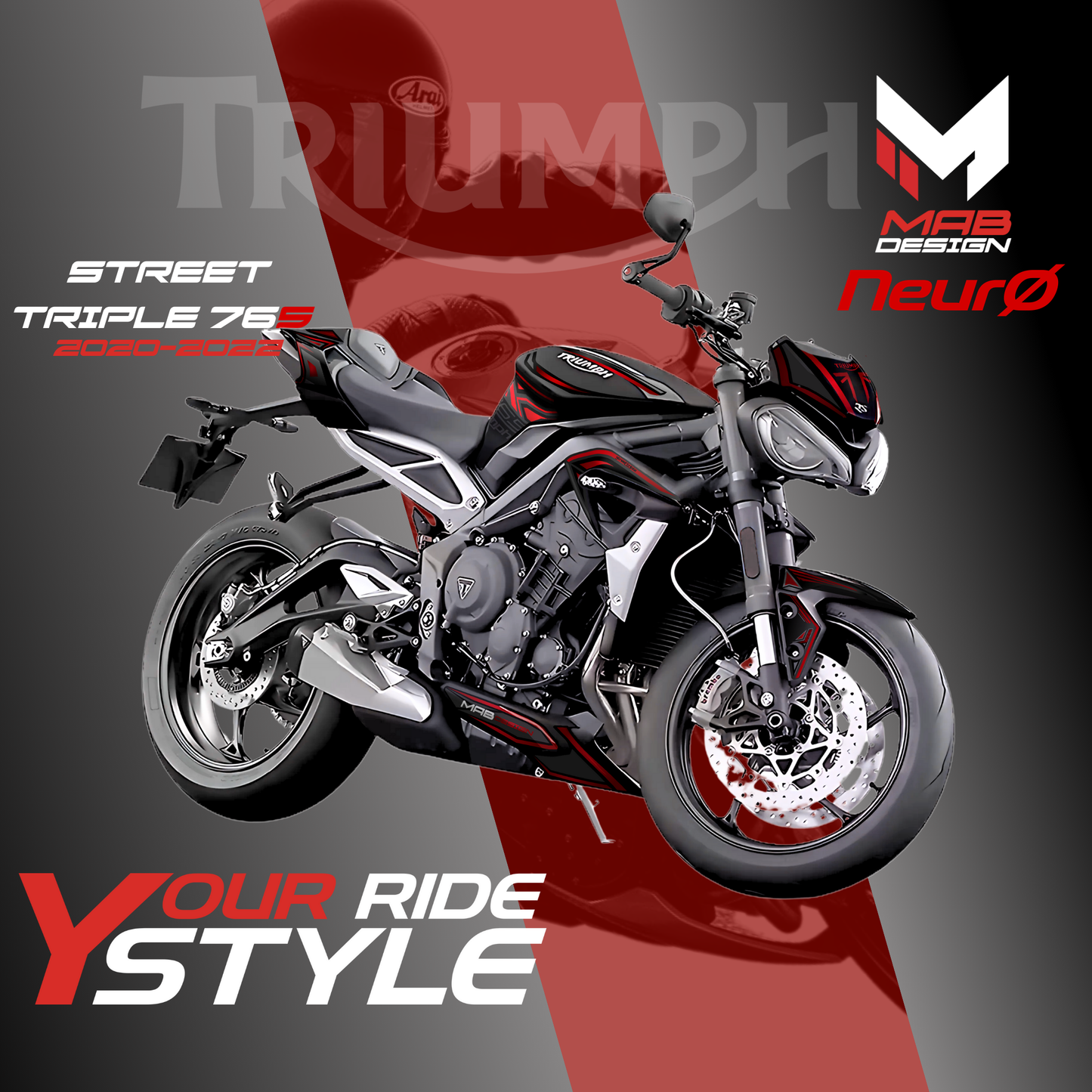 TRIUMPH STREET TRIPLE R/RS (2020-2022) - NeurØ - RED