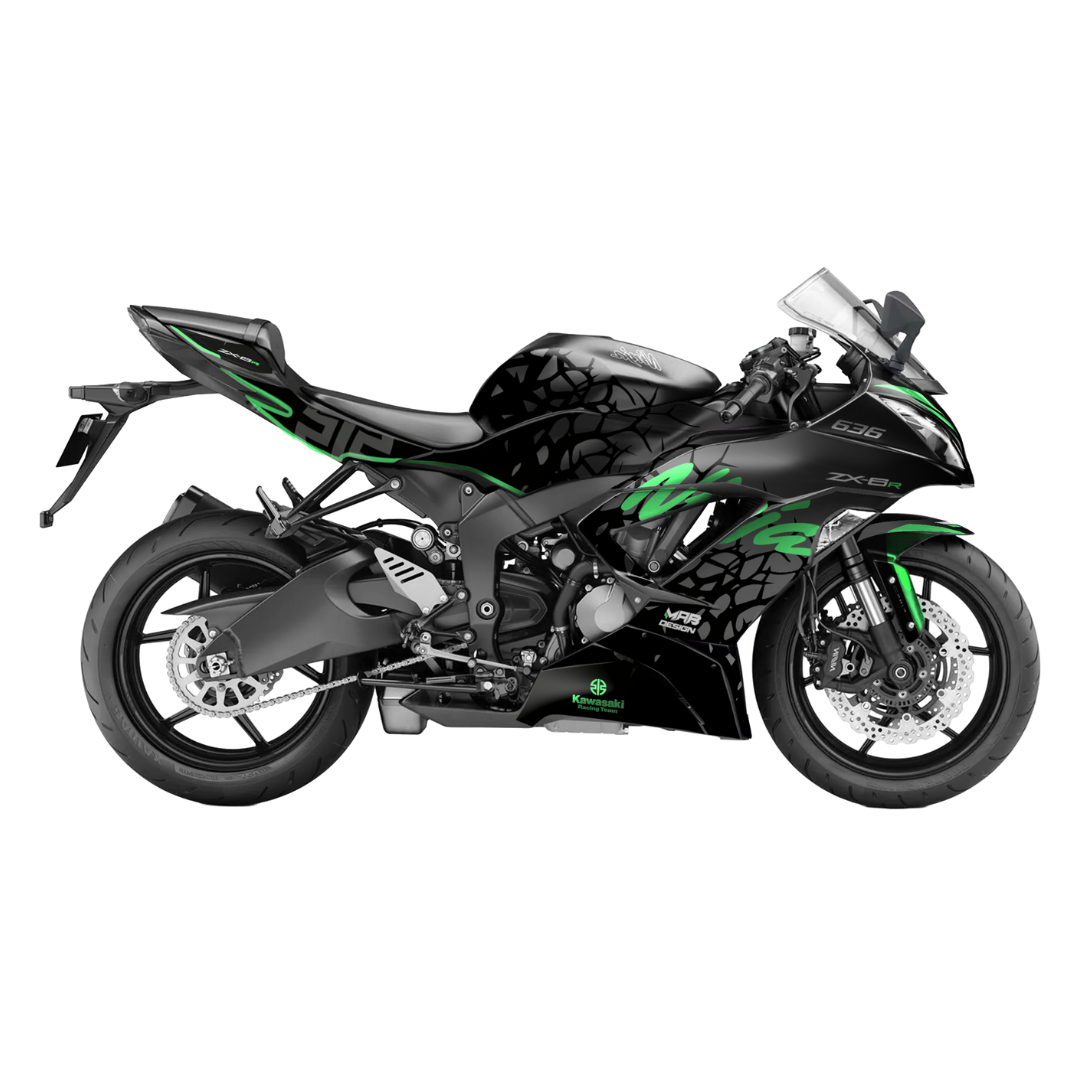Kawasaki ZX-6R (2013-2016) - DARK RIFT GREEN