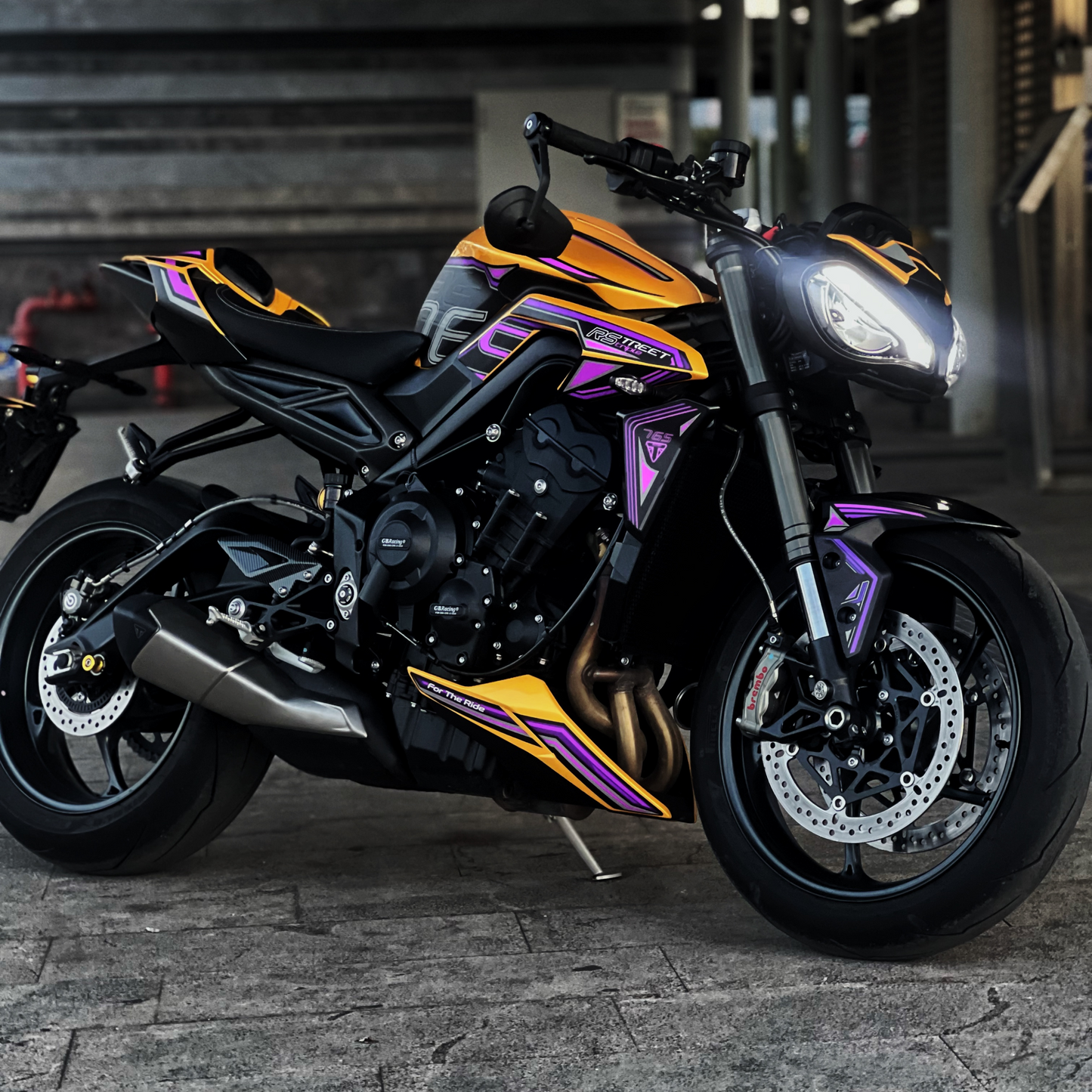 Kit per TRIUMPH STREET TRIPLE R/RS (2023-2026) - NeurØ - Iconic Purple