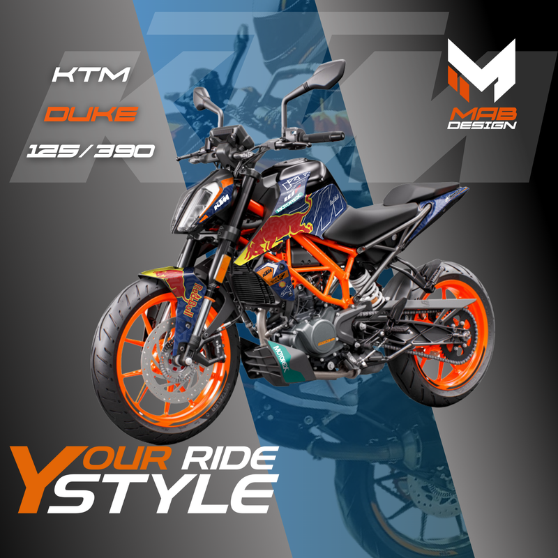 KTM DUKE 125/390 (2017-2023) BULLSTRIKE BLUE