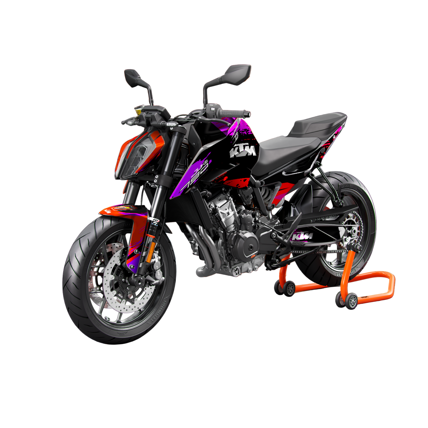 KTM DUKE 790/890 (2021-2025) - STREET GRUNGE - Obsidian Rush