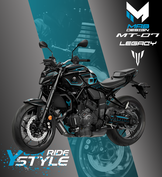 YAMAHA MT-07 (2025) - LEGACY - BLUE WAVE