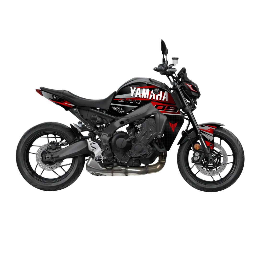 YAMAHA MT-09 Black (2021-2023) - Storm - Shiny Red