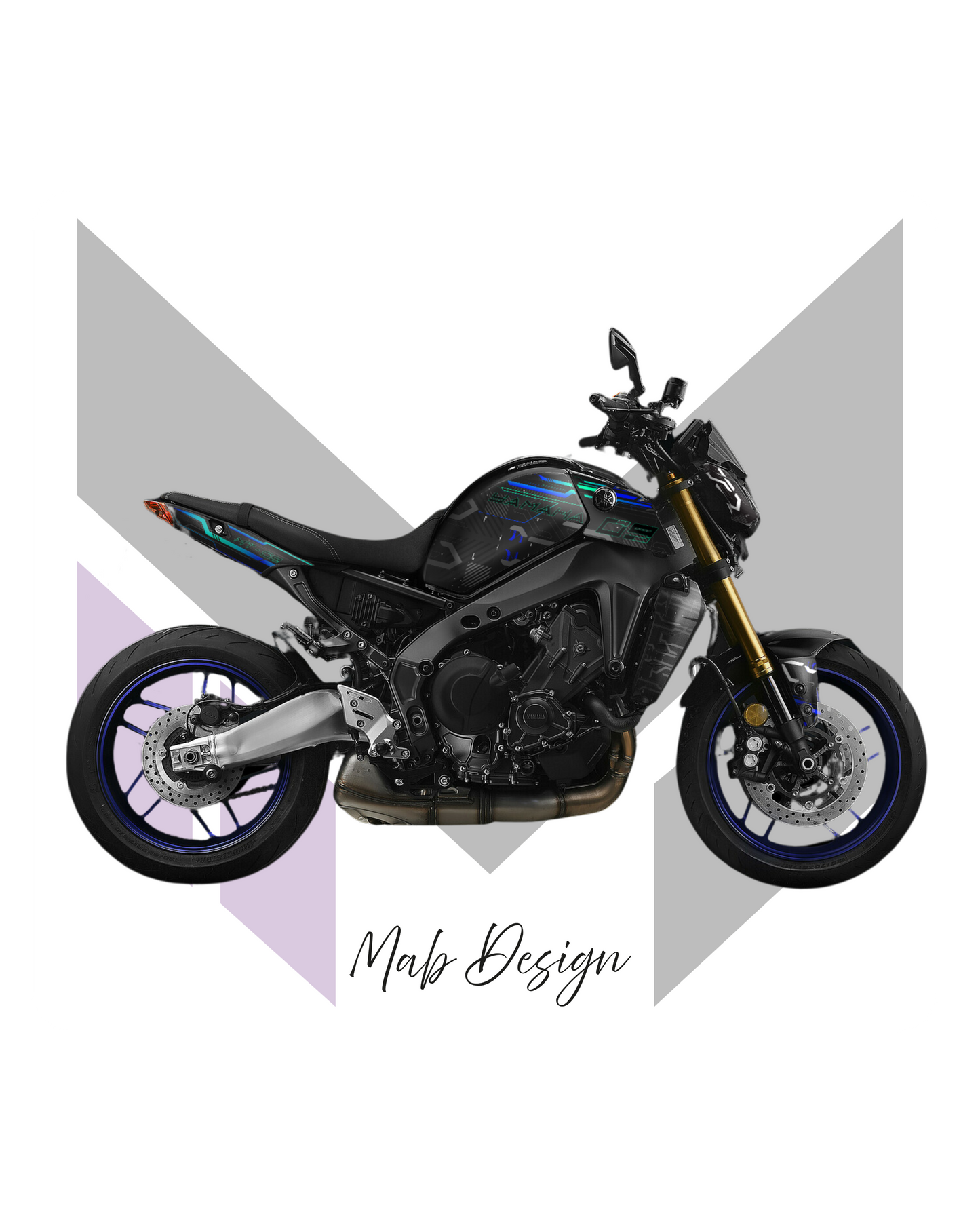 YAMAHA MT-09 Black (2021-2023) - CYBER