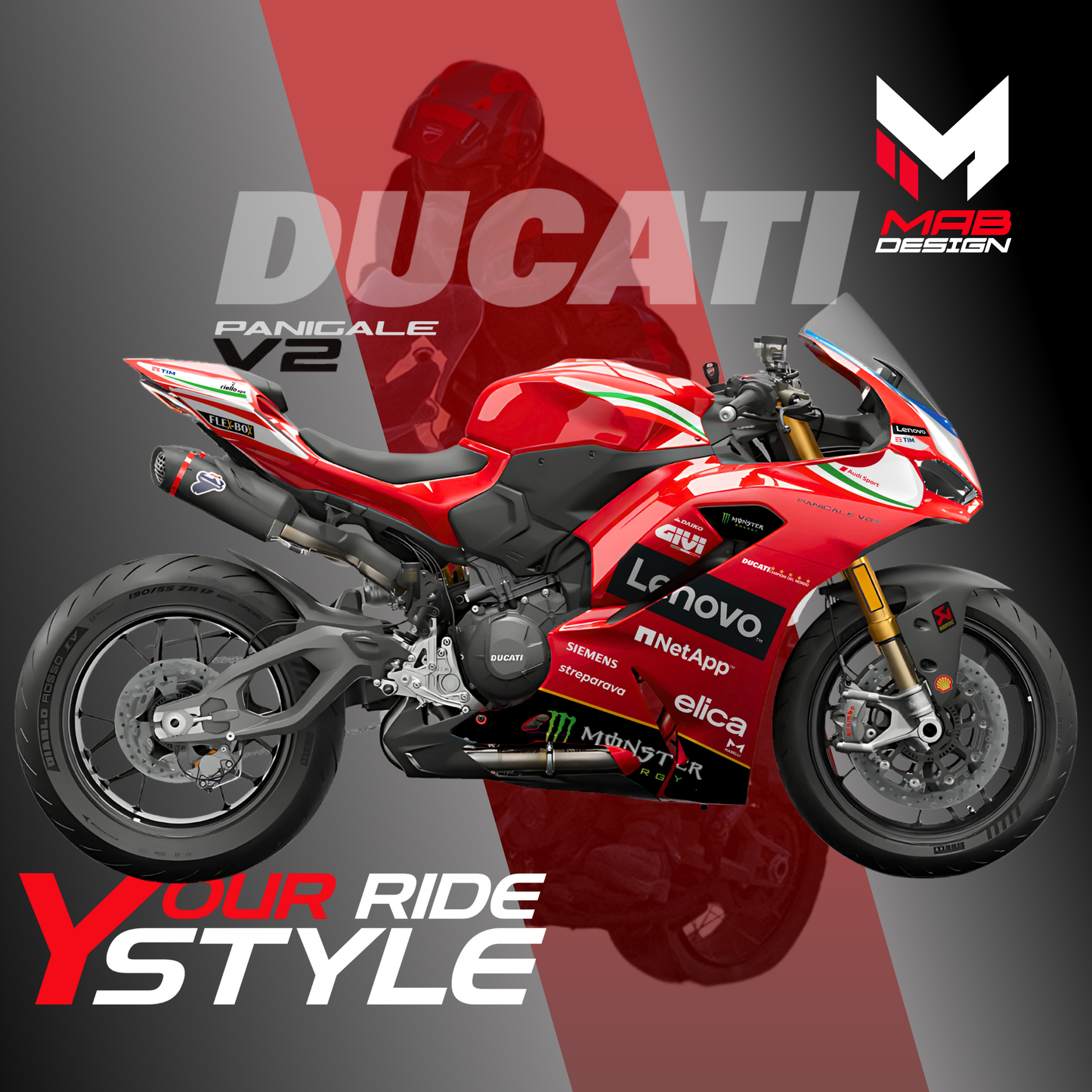 DUCATI PANIGALE V2/V2S (2025) - REPLICA ITALIA