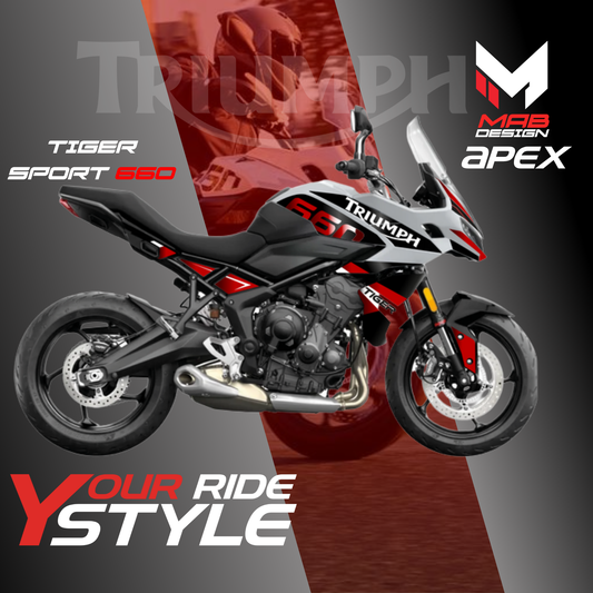 TRIUMPH TIGER 660 (2022-2024) - Apex - Metallic Red