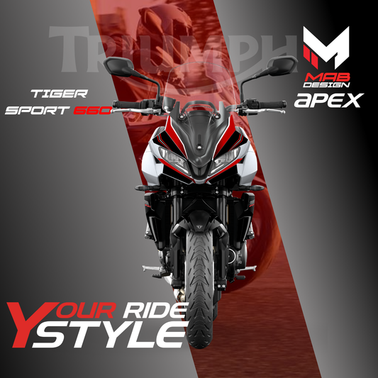 TRIUMPH TIGER 660 (2022-2024) - Apex - Metallic Red