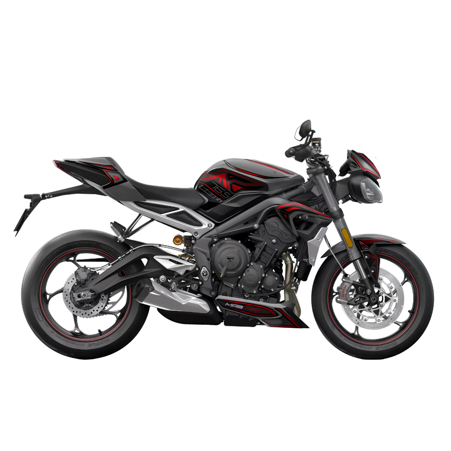 Kit per TRIUMPH STREET TRIPLE R/RS (2020-2022) - NeurØ - Scarlet Rage