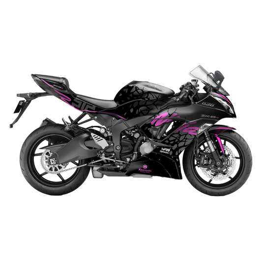 Kawasaki ZX-6R (2013-2016) - DARK RIFT PINK