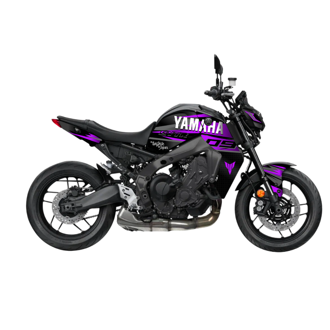 YAMAHA MT-09 Black (2021-2023) - Storm - Double Purple