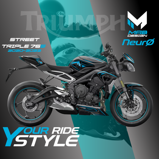 TRIUMPH STREET TRIPLE R/RS (2020-2022) - NeurØ - CYAN
