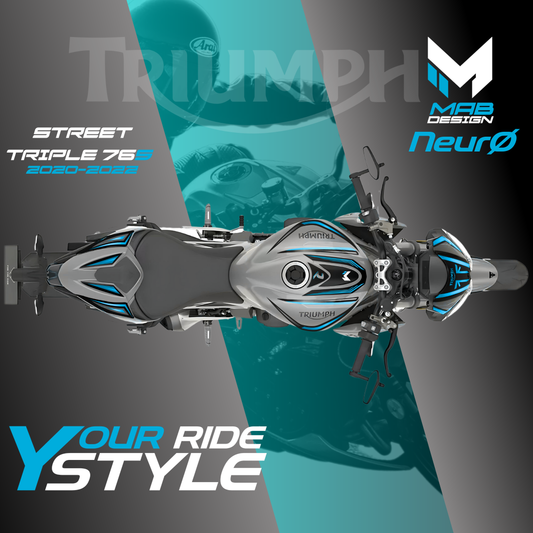 TRIUMPH STREET TRIPLE R/RS (2020-2022) - NeurØ - CYAN
