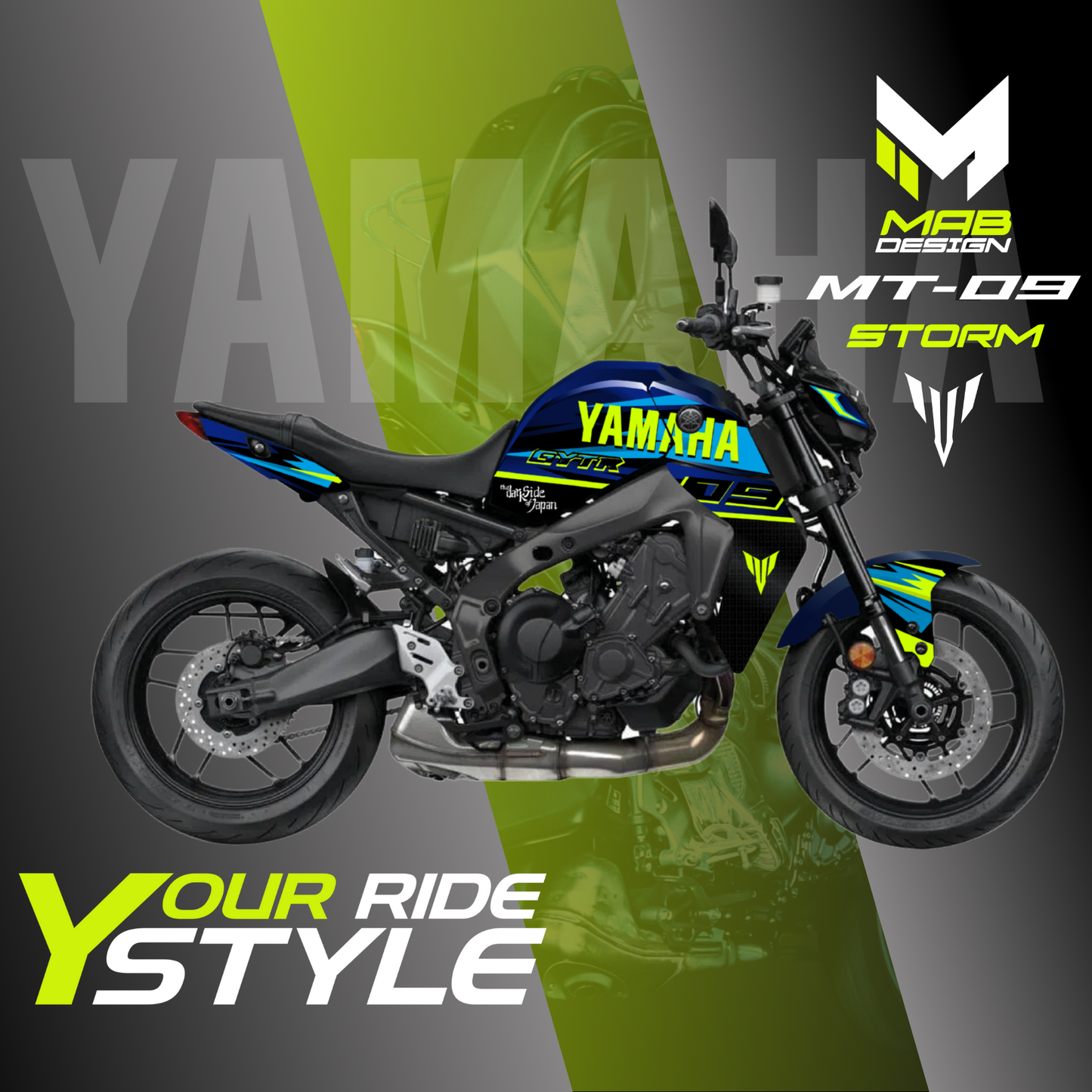 YAMAHA MT-09 Blue (2021-2023) - Storm