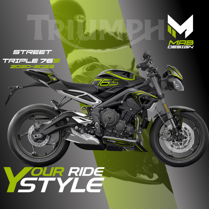 TRIUMPH STREET TRIPLE R/RS (2020-2022) - MK2 - Toxic Scream
