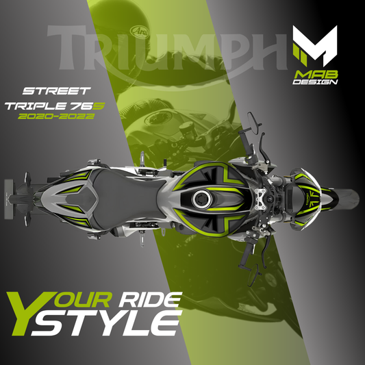 TRIUMPH STREET TRIPLE R/RS (2020-2022) - MK2 - Toxic Scream