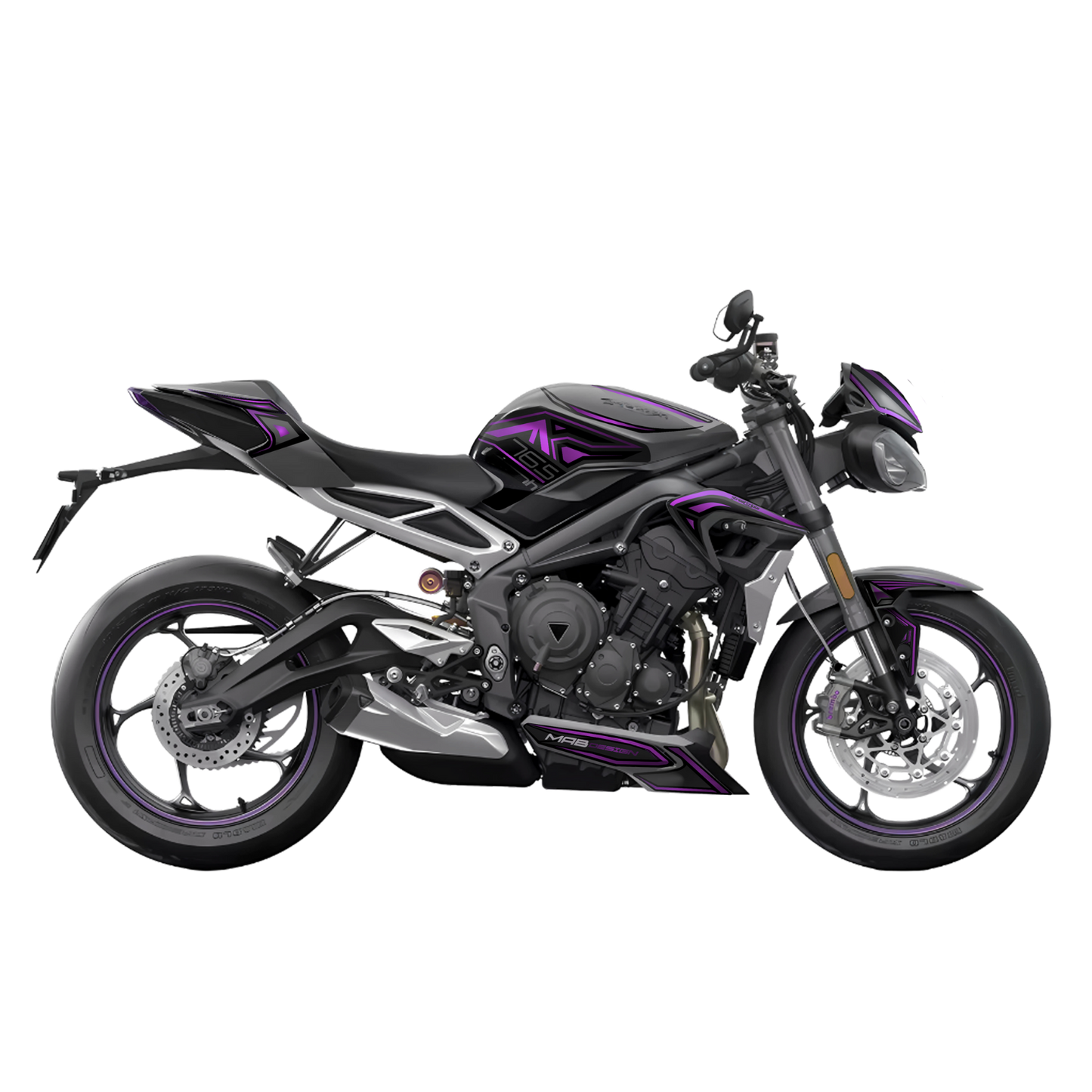 Kit per TRIUMPH STREET TRIPLE R/RS (2020-2022) - NeurØ - Iconic Purple