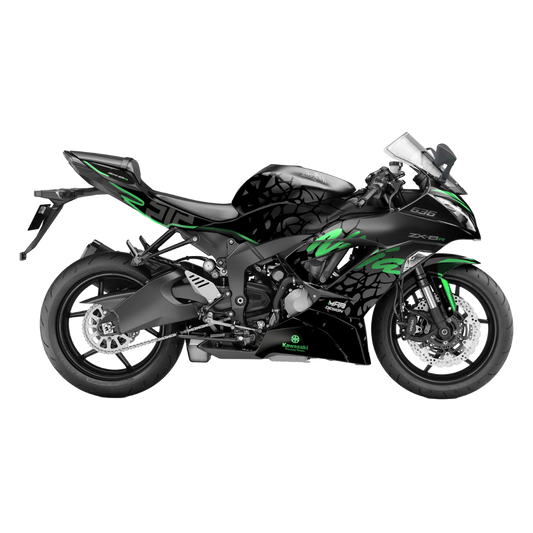 Kawasaki ZX-6R (2013-2016) - DARK RIFT GREEN