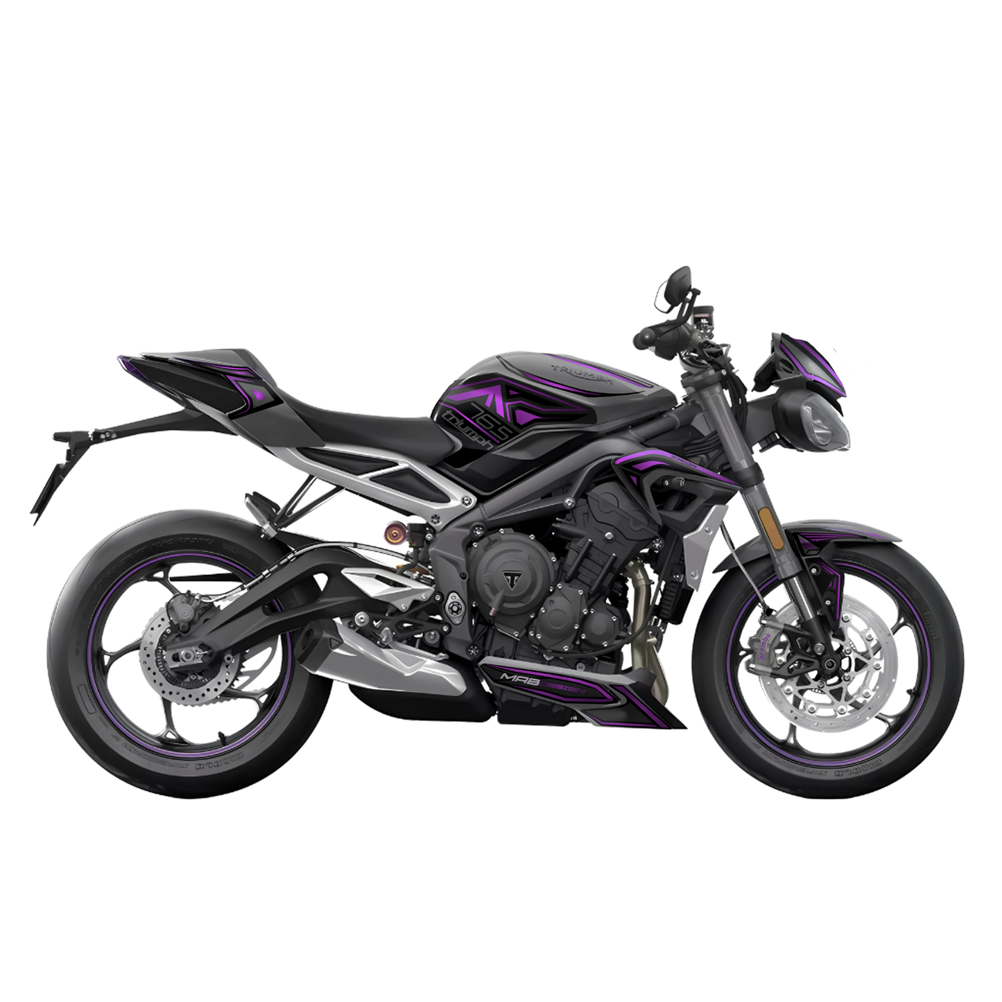 TRIUMPH STREET TRIPLE R/RS (2020-2022) - NeurØ - Iconic Purple