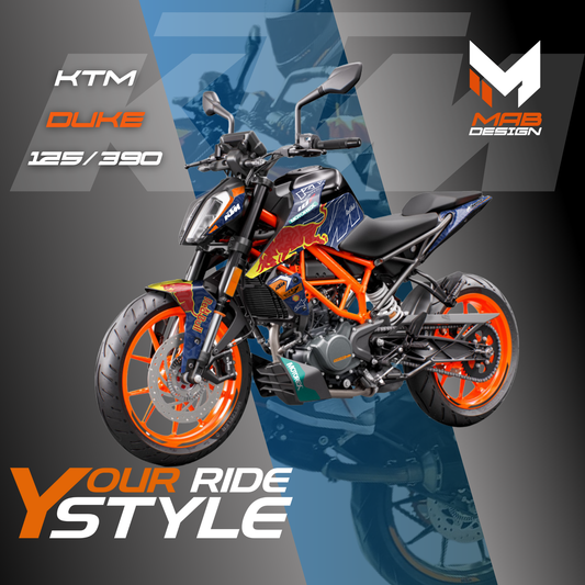 KTM DUKE 125/390 (2017-2023) BULLSTRIKE BLUE