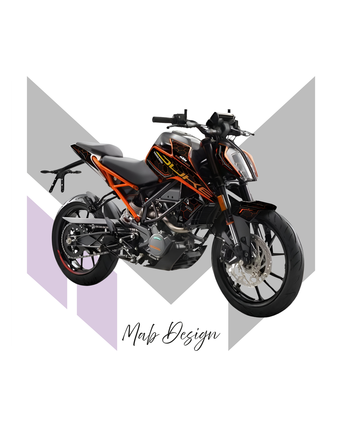 KTM DUKE 125/390 (2017-2023) - BLACK PANTHER