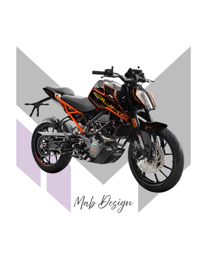 KTM DUKE 125/390 (2017-2023) - BLACK PANTHER