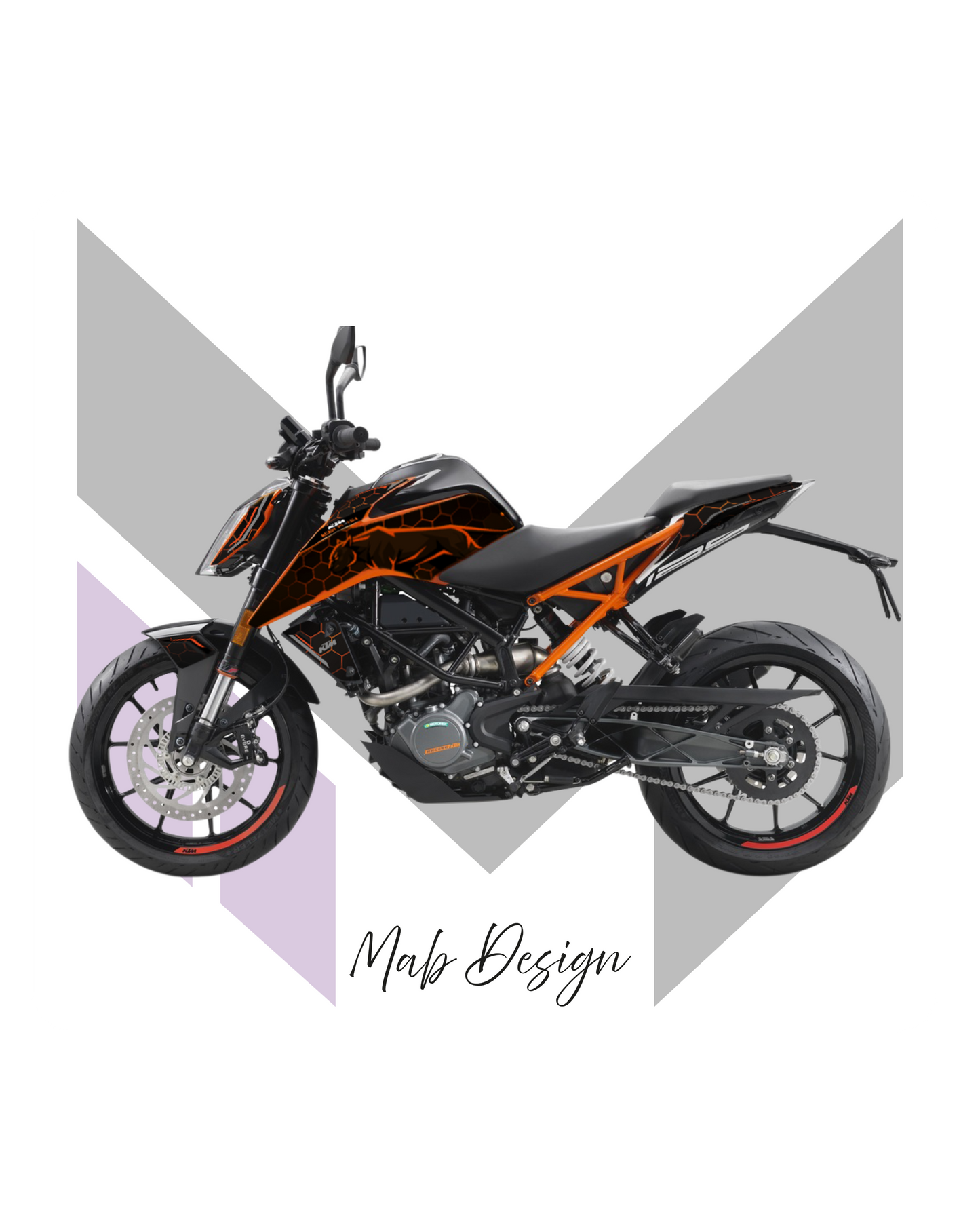 KTM DUKE 125/390 (2017-2023) - BLACK PANTHER