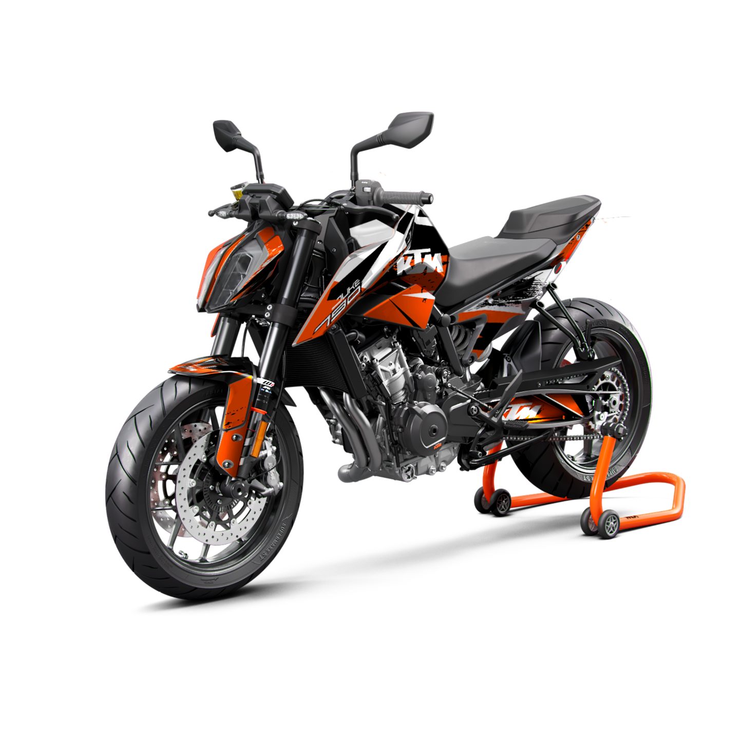 KTM DUKE 790/890 (2021-2025) - STREET GRUNGE - Orange Strike