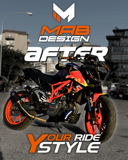 KTM DUKE 125/390 (2017-2023) BULLSTRIKE BLACK