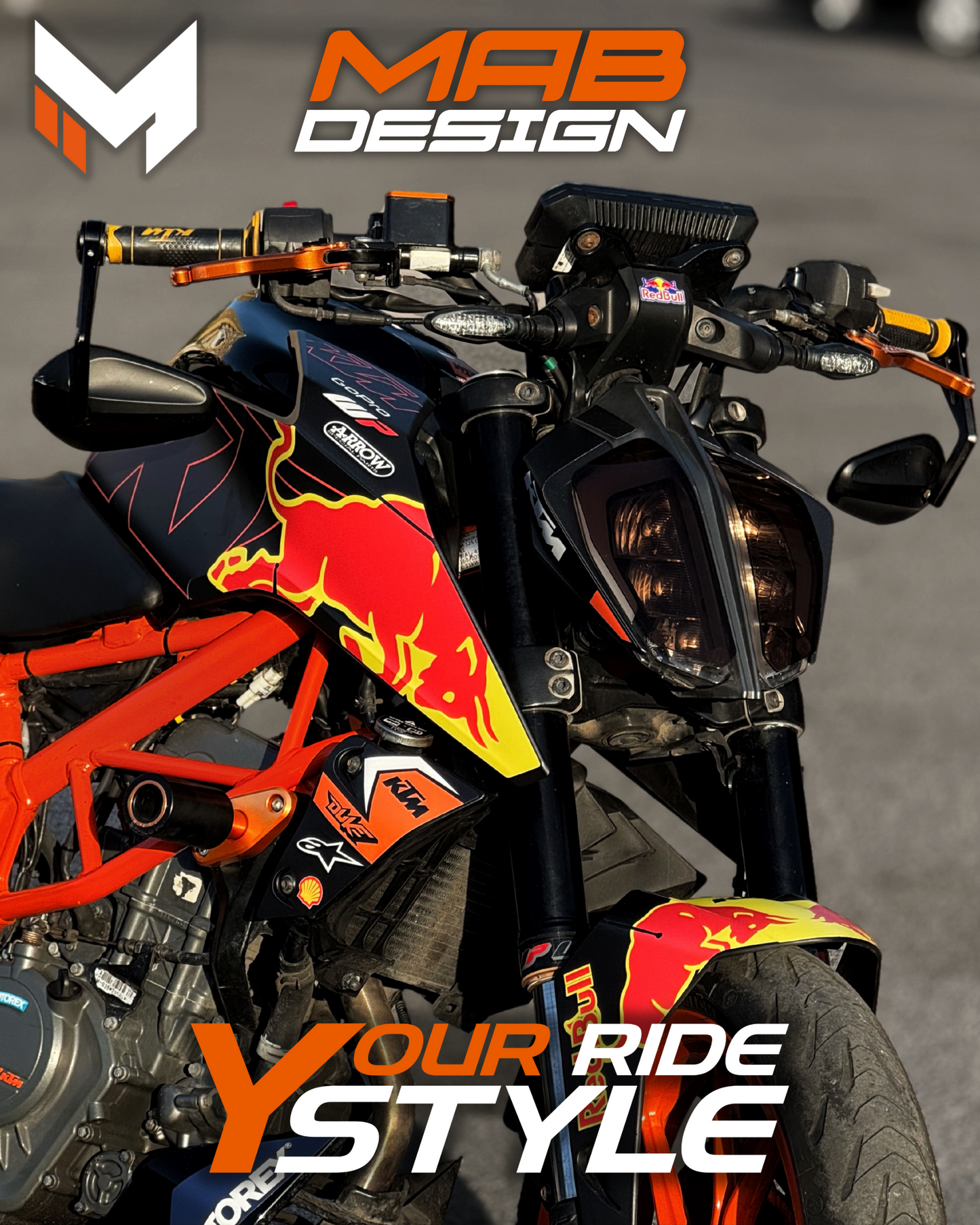 KTM DUKE 125/390 (2017-2023) BULLSTRIKE BLACK