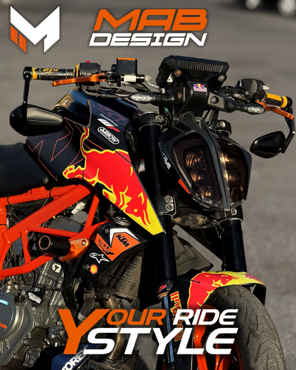KTM DUKE 125/390 (2017-2023) BULLSTRIKE BLACK