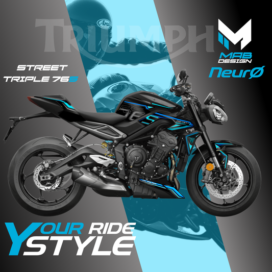 TRIUMPH STREET TRIPLE R/RS Black (2023-2025) - NeurØ - Neon Surge