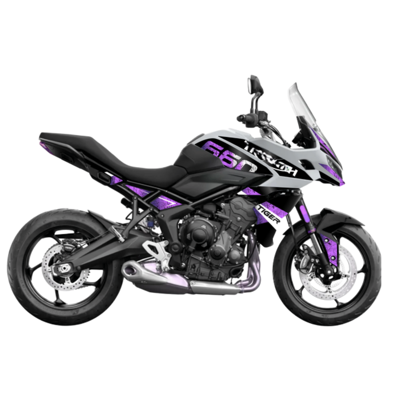 Kit per TRIUMPH TIGER 660 (2022-2025) - Apex Grunge - Iconic Purple